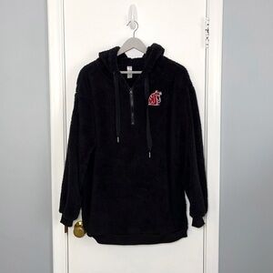 Washington State Cougars Sherpa Quarter Zip Pullover Jacket
